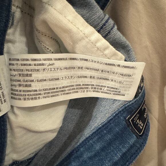 Abercrombie & Fitch Harper Low Rise Ankle Distressed Jeans Frayed Hem Size 27 - Picture 8 of 14